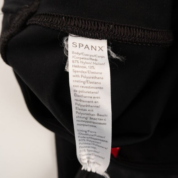SPANX black leggings w/sheen size S - Picture 7 of 9